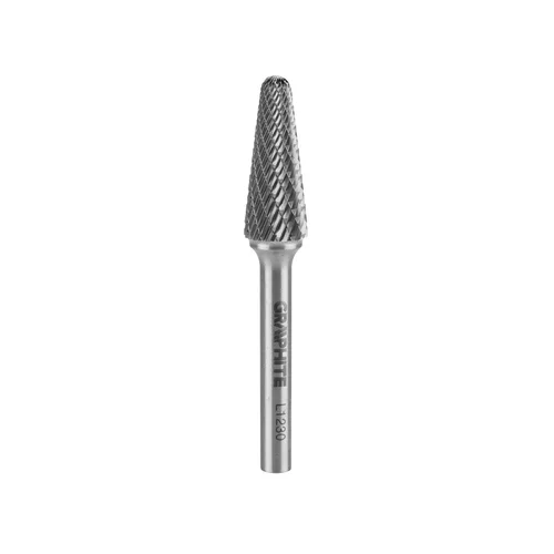 GRAPHITE Metalo freza HM type L (conical), 12 x 30 mm, šankas 6 x 45 mm image 1