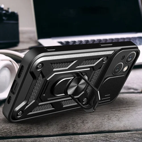 Armor Camshield dėklas iPhone 15, rožinis image 3