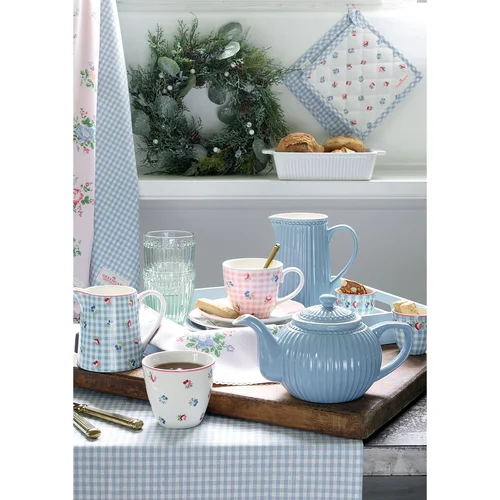 GreenGate ALICE dangaus žydrumo porcelianinis arbatinukas image 2