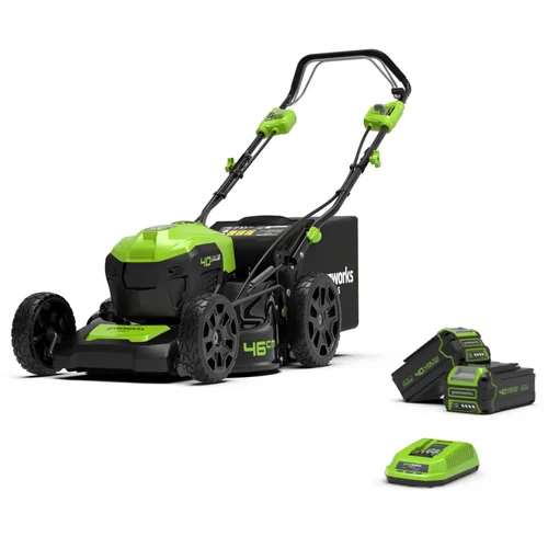 GREENWORKS GD40LM46SPK4x VEJAPJOVĖ SAVAEIGĖ 46 cm 40V 2x4Ah image 1