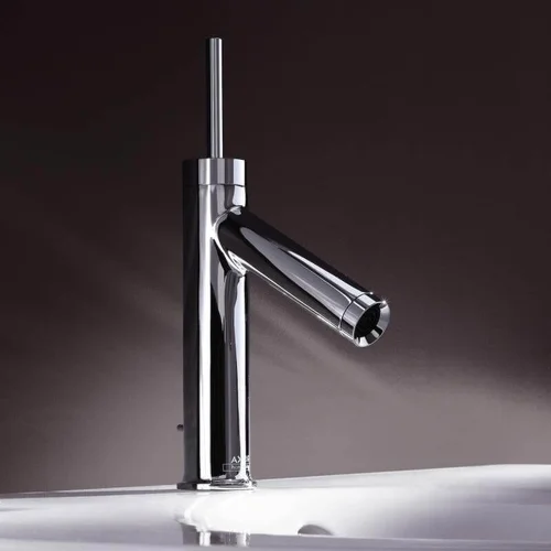 Hansgrohe Axor Starck 90 praustuvo maišytuvas su dugno vožtuvu - Blizgaus juodo chromo image 2