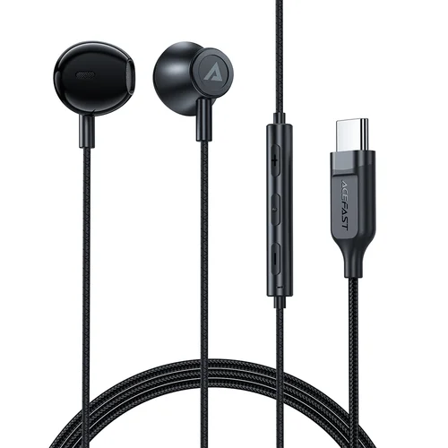 Acefast L2 USB-C ausinės, 1,2 m, juodos image 2