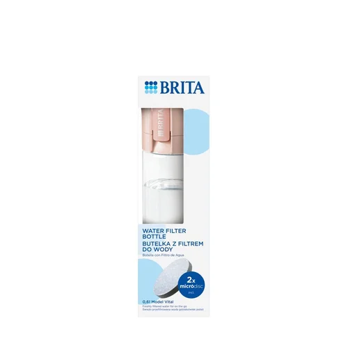 Brita Vital persikų spalvos filtrų butelis, 2 filtrai image 2