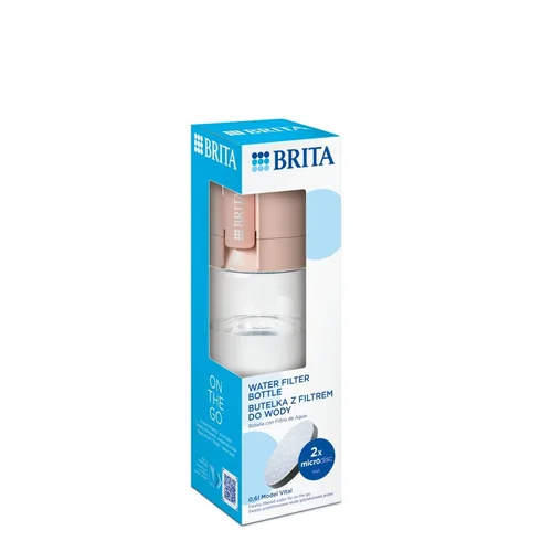Brita Vital persikų spalvos filtrų butelis, 2 filtrai image 3