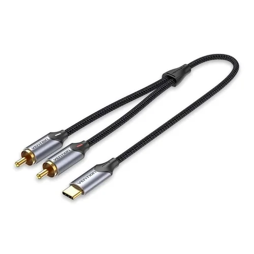 Vention USB-C į 2 RCA garso kabelis, 1 m image 1