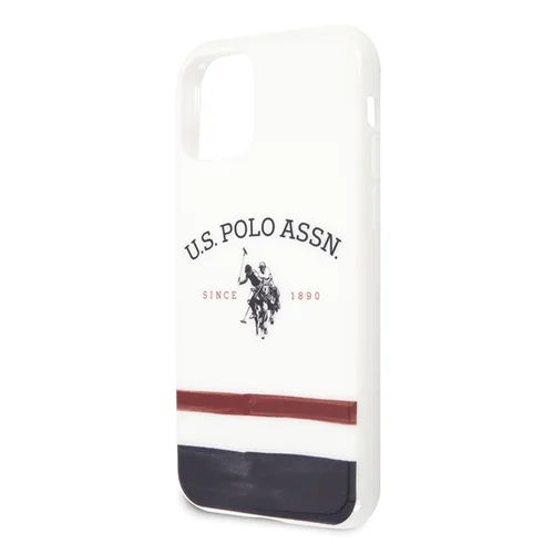 U.S. Polo Assn. USHCN58PCSTRB dėklas iPhone 11 Pro, baltas image 3