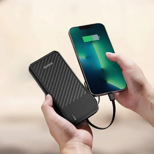 Dudao K11 10000 mAh juoda nešiojama baterija image 1