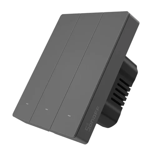 SONOFF M5-3C-80 WiFi jungiklis, 3 kanalai, grafitas image 3
