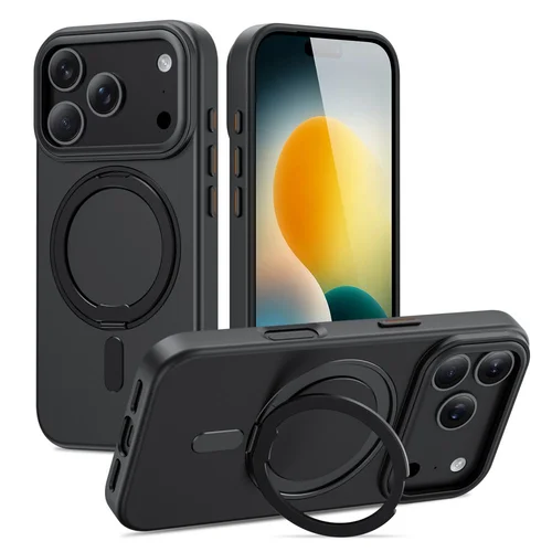 Tech-Protect MagRing dėklas iPhone 17 Pro, matinė juoda image 1