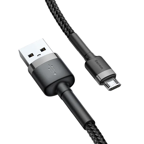 Baseus Cafule microUSB kabelis 1.0 m Pilkas-juodas CAMKLF-BG1 image 3
