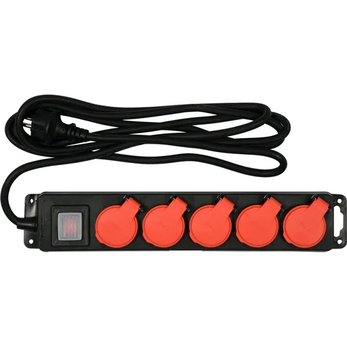 YATO YT-81242 5 lizdų IP44 prailgintuvas image 1