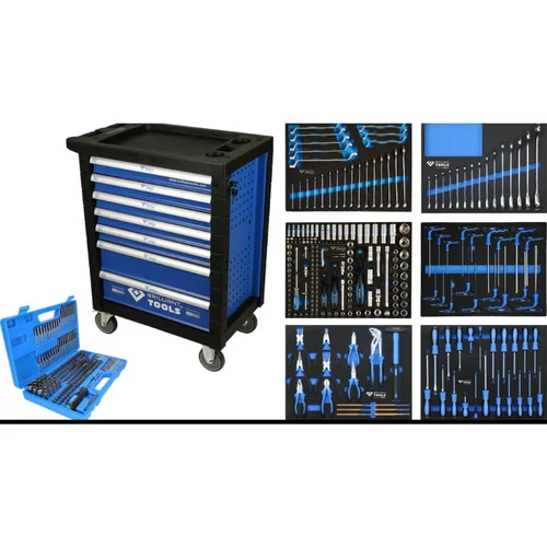 Brilliant Tools Įrankių vežimėlis 7 stalčių su 473 įrankiais image 1