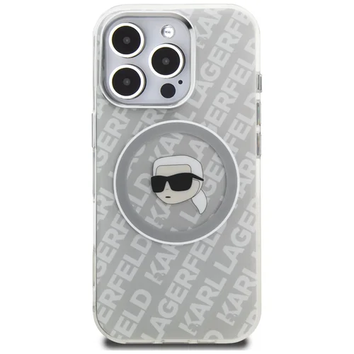 Karl Lagerfeld IML Karl Head Logo MagSafe dėklas iPhone 16 Pro Max, pilkas image 3