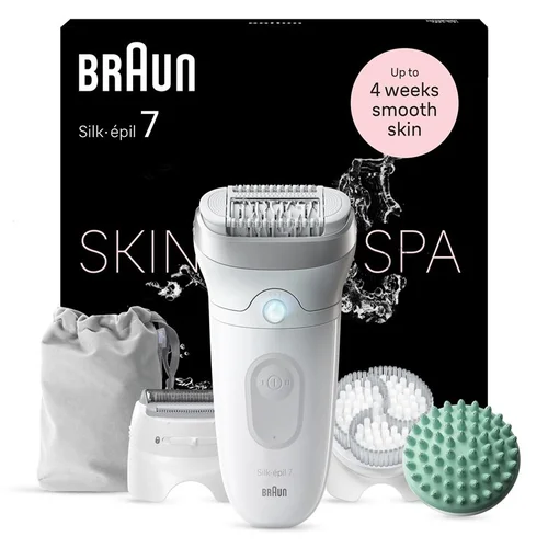 Braun Silk•épil 7 SkinSpa SE7-081 Epiliatorius, Balta image 1