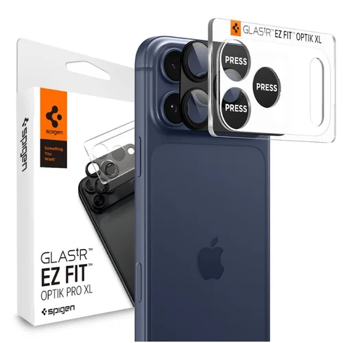 Spigen Optik Pro XL stiklas iPhone 17 Pro, juodas image 1