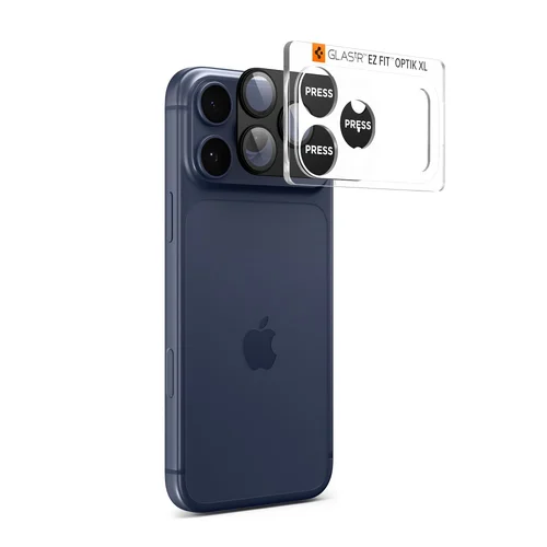 Spigen Optik Pro XL stiklas iPhone 17 Pro, juodas image 2
