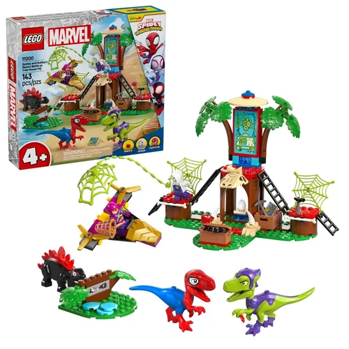 LEGO MARVEL 11200 Spidey ir Gobby Raptor mūšis medžių namelyje image 1