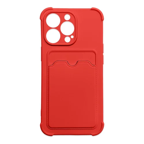 iPhone 11 Pro silikoninis dėklas su kortelių kišene, raudonas image 1