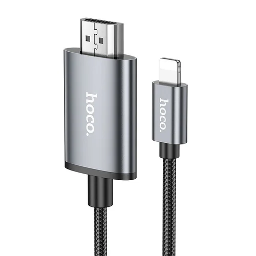 Hoco UA27 Lightning–HDMI kabelis, 2 m, 1080p image 1