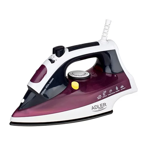 Adler AD 5022 sausas ir garinis lygintuvas, 2200 W, violetinis image 1