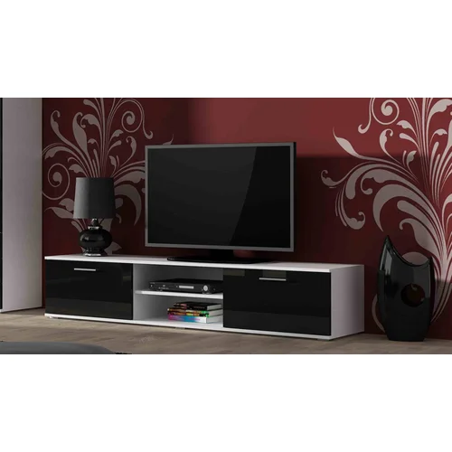 Cama SOHO 180 TV stovas baltas ir juodas image 1