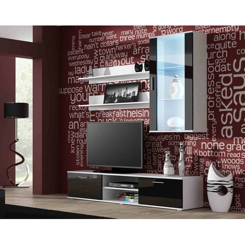 Cama SOHO 180 TV stovas baltas ir juodas image 2