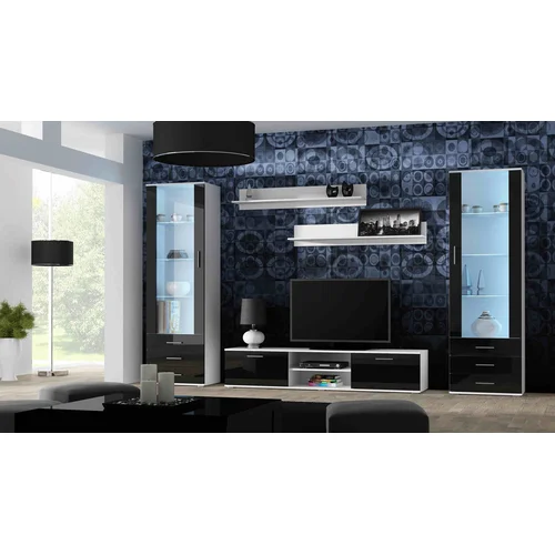 Cama SOHO 180 TV stovas baltas ir juodas image 3