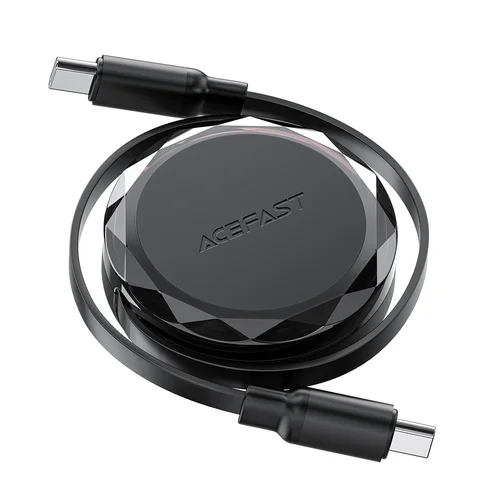 Acefast C13-03 USB-C–USB-C 60 W susukamas laidas, juodas image 1