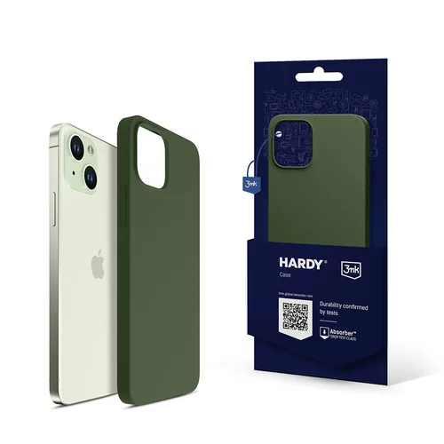 3mk Hardy MagCase silikoninis dėklas iPhone 15, žalias image 1