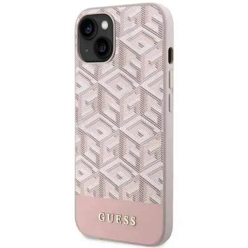 GUESS GCUBE dėklas iPhone 14, rožinis image 2
