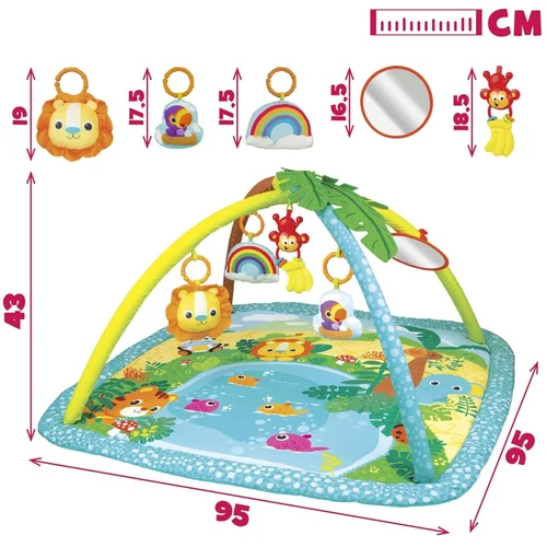 Winfun LITTLE PALS lavinamasis kilimėlis 95 × 95 cm image 3