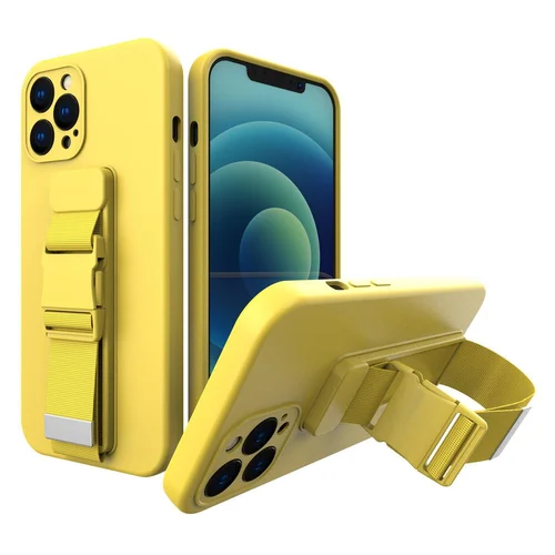 Xiaomi Redmi Note 10 / 10S geltonas TPU dėklas su virve image 1