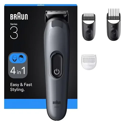 Braun 3 AIO3500 plaukų ir barzdos kirpimo mašinėlė image 1