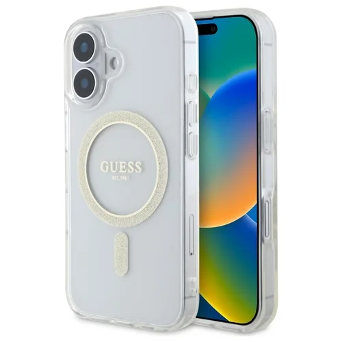 Guess GUHMP16MHFGERET dėklas iPhone 16 Plus, skaidrus image 1