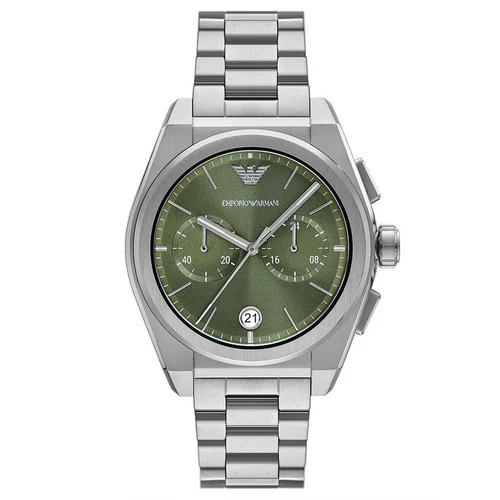 Emporio Armani AR11640 Federico Chronograph vyriškas laikrodis, žalias ciferblatas image 1