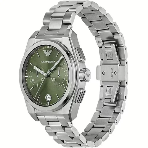 Emporio Armani AR11640 Federico Chronograph vyriškas laikrodis, žalias ciferblatas image 2