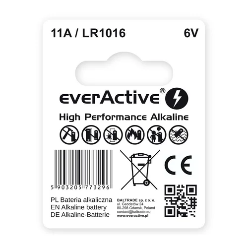 11A LR1016 MN11 6 V baterija image 2
