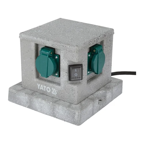 YATO YT-81272 lauko lizdų blokas su smeige, IP44, 4 lizdai image 2
