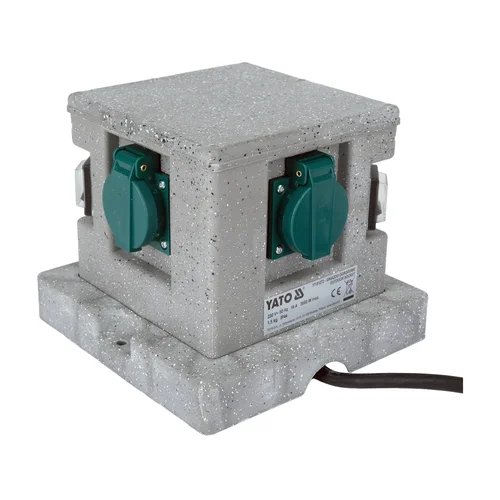 YATO YT-81272 lauko lizdų blokas su smeige, IP44, 4 lizdai image 3