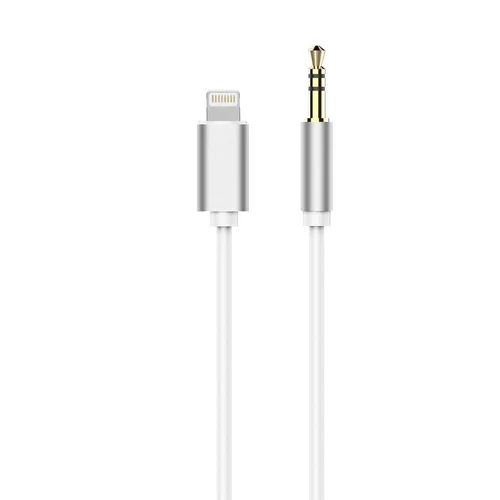 AUX Lightning į 3,5 mm Jack adapteris, baltas image 1