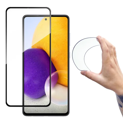 Wozinsky Flexi Nano hibridinis ekrano apsaugas Samsung Galaxy A72 4G, juodas image 1