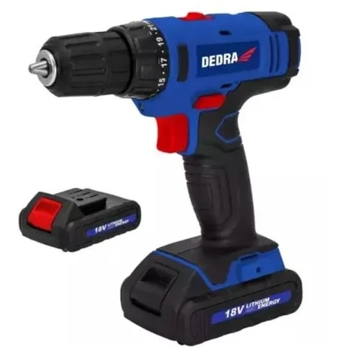 Dedra DED7880B 18V Akumuliatorinis suktuvas-gręžtuvas Li-Ion 2x 1.5Ah image 2
