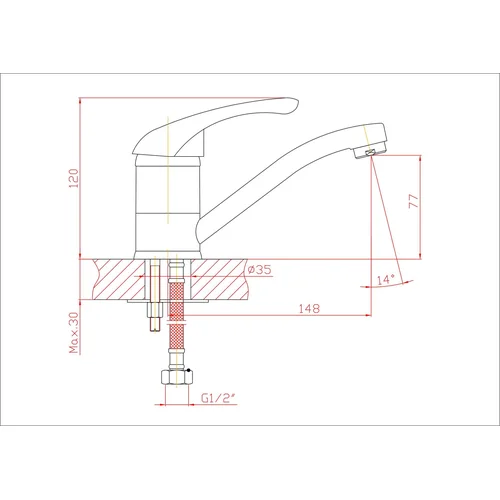 B356-4C Virtuvinis maišytuvas image 2