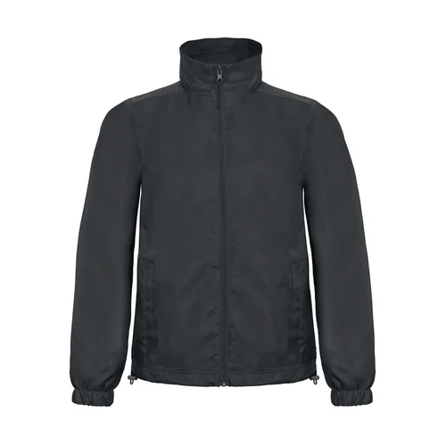 B&C JUI60 vyriška striukė vandeniui ir vėjui, 3XL, tamsiai pilka image 3