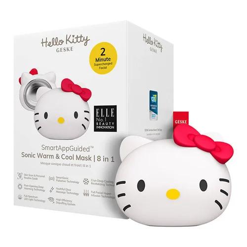 Geske Sonic 8-in-1 veido masažuoklis, Hello Kitty žvaigždynas image 2