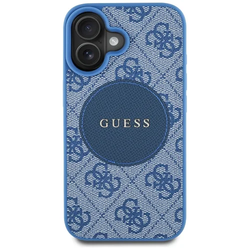 Guess 4G Circle Classic Logo MagSafe dėklas iPhone 16, mėlynas image 3