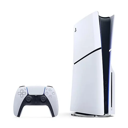 Sony PlayStation 5 Slim Blu-ray 1 TB balta konsolė image 1
