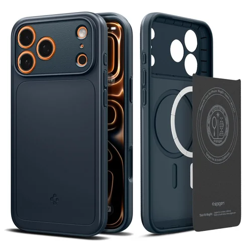 Spigen MagSafe dėklas iPhone 17 Pro Max, tamsiai mėlynas image 2