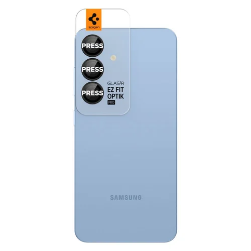 Spigen Optik Pro GLAS.TR EZ FIT kameros stiklas, 2 vnt., juodas image 2