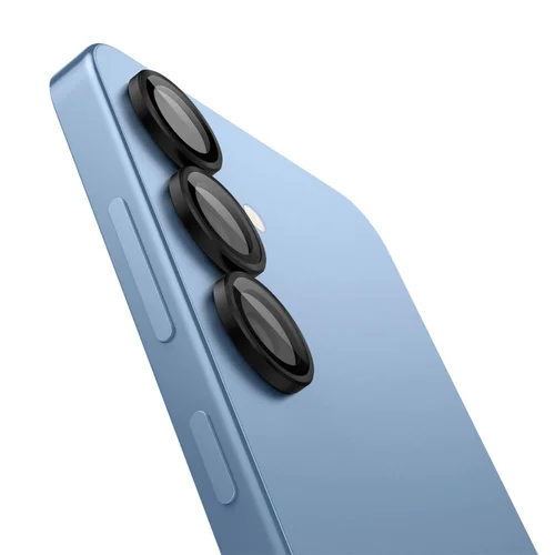 Spigen Optik Pro GLAS.TR EZ FIT kameros stiklas, 2 vnt., juodas image 3